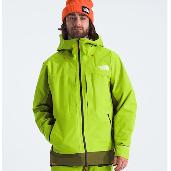 The North Face Ceptor Jacket Mens L Dryvent Ski Snowboard Grass/Olive Green‎ - Picture 8 of 10